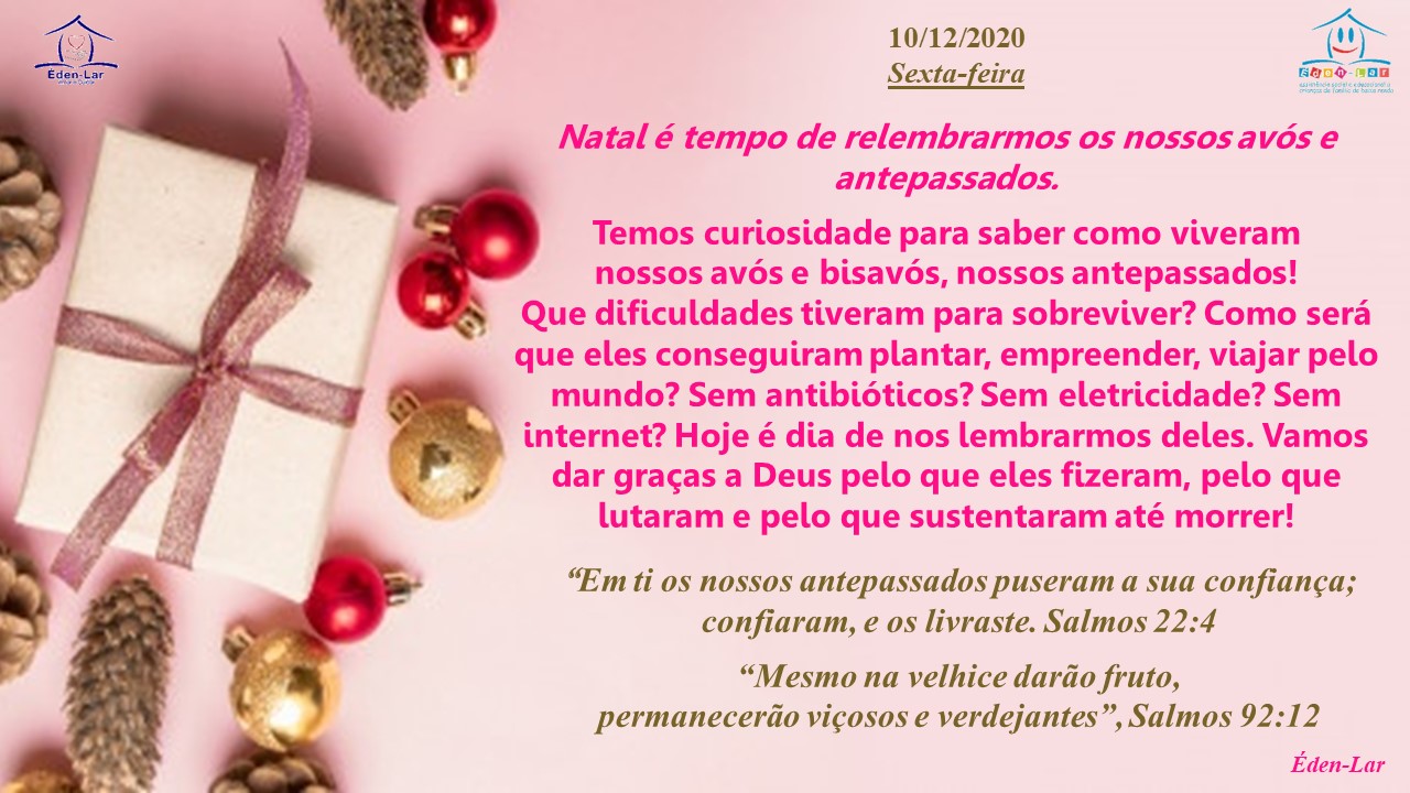Read more about the article Mês do Advento – Dia 10