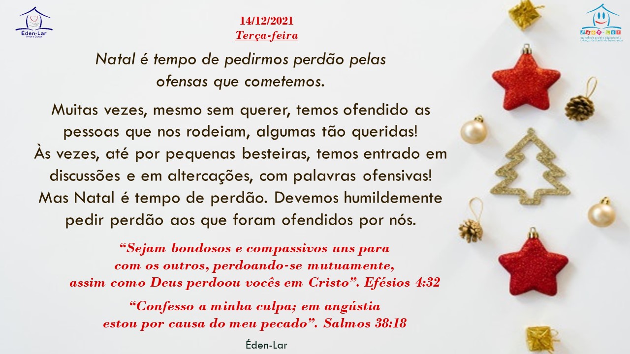 No momento, você está visualizando Mês do Advento – Dia 14