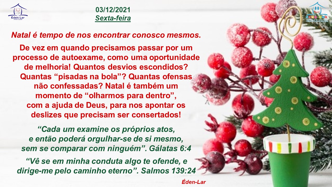Read more about the article Mês do Advento –  Dia 03